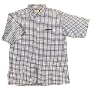 3/$20 northpeak blue outdoor plaid button-Up shirt